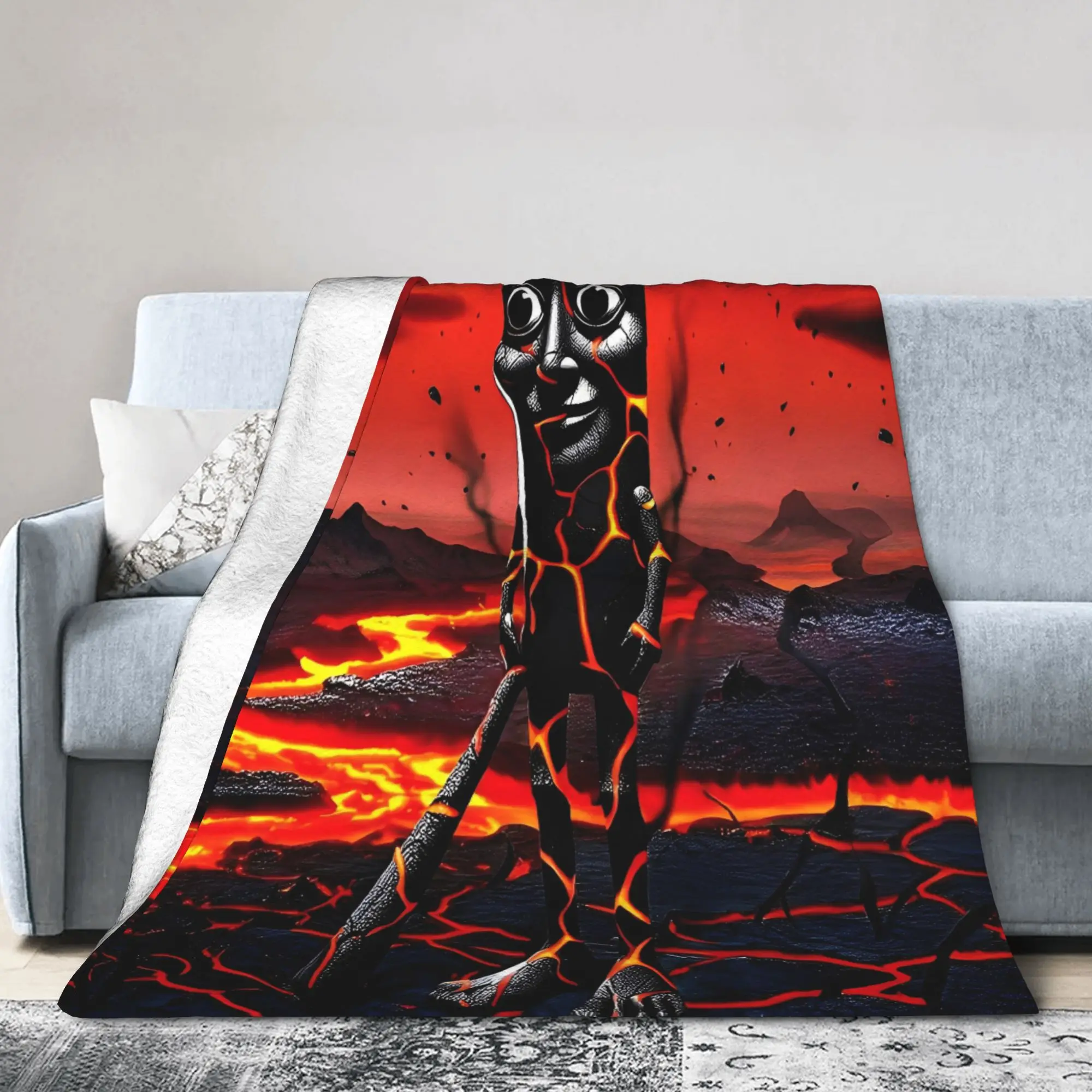Super Soft BlanketKids Adult Travel Italien Brainrot Throw Blanket  Flannel Bedspread For Couch Chair Sofa Bed Graphic Bed Cover