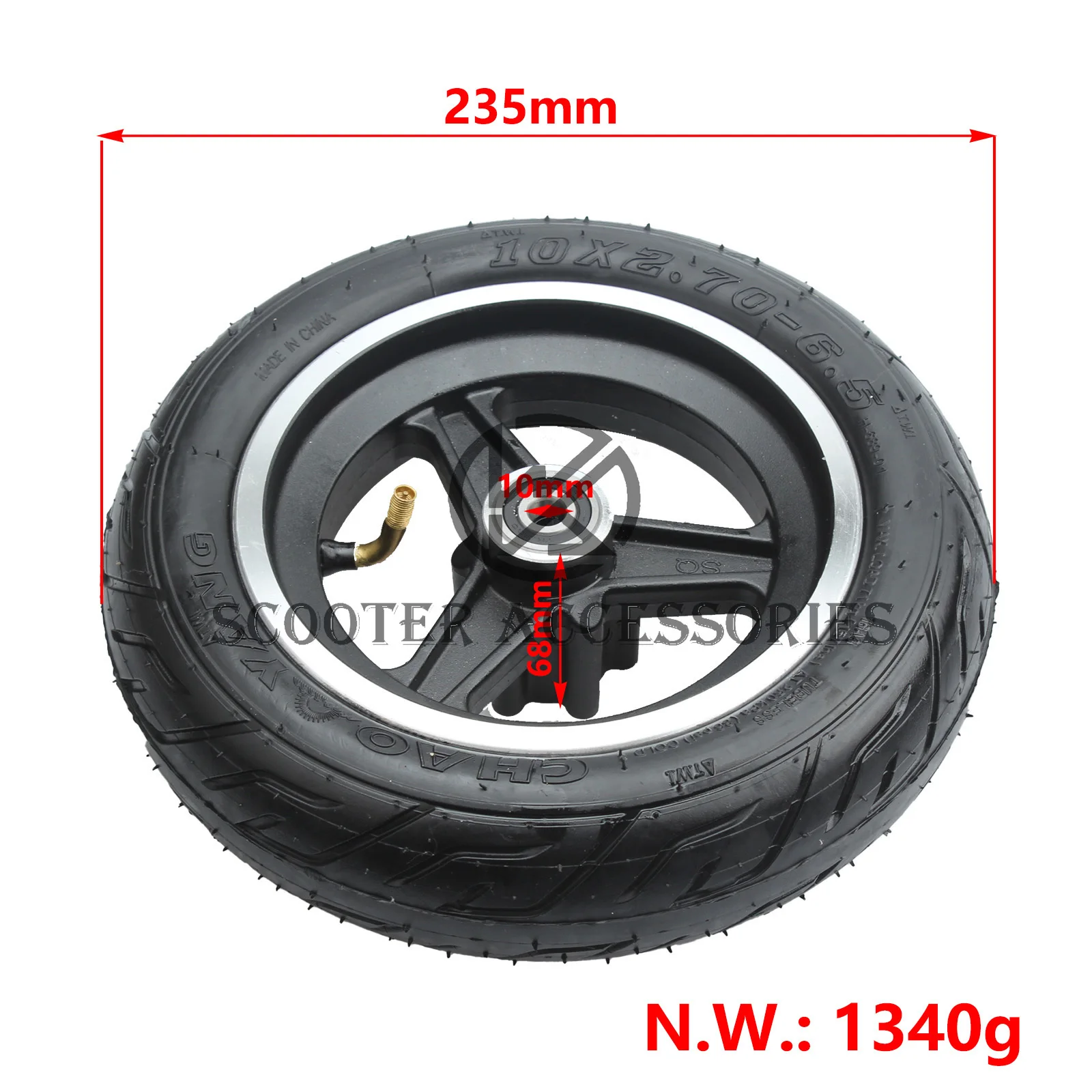 10x2.70-6.5 wheel for Xiaomi Ninebot FLJ SK1 Speedway 5 Electric Scooter Self Balancing Vehicle Tubeless Tyre