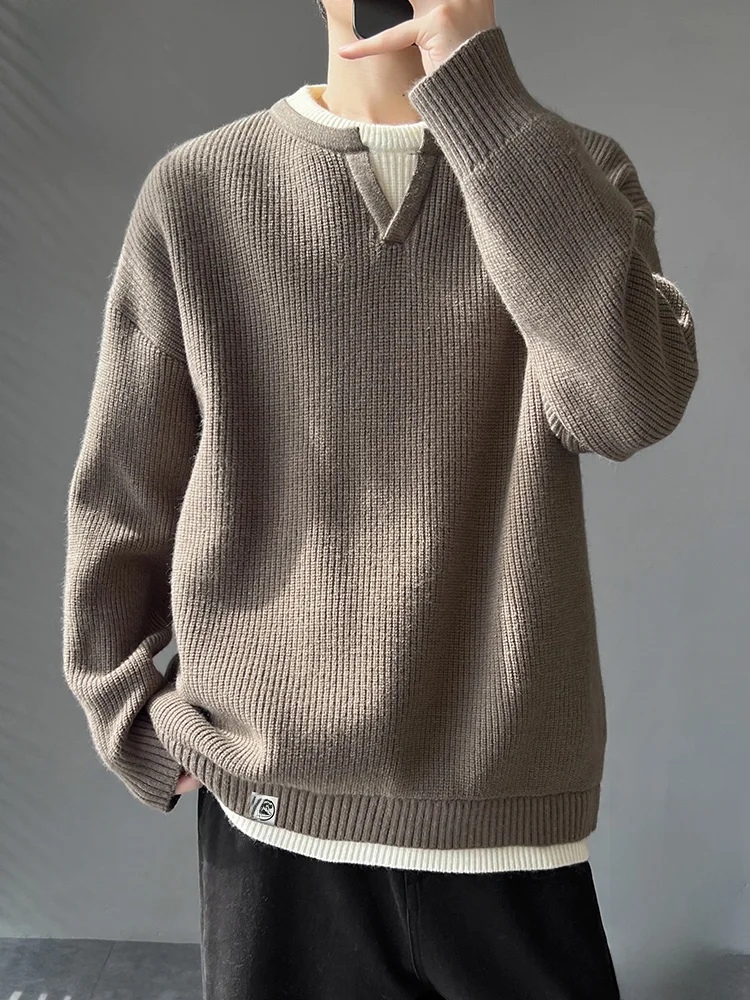 

PaulFrank M round Ne Knitted Sweater 2025 Autumn Casual Loose Warm Knitwear Big Mouth Monkey Retro Simple Sle