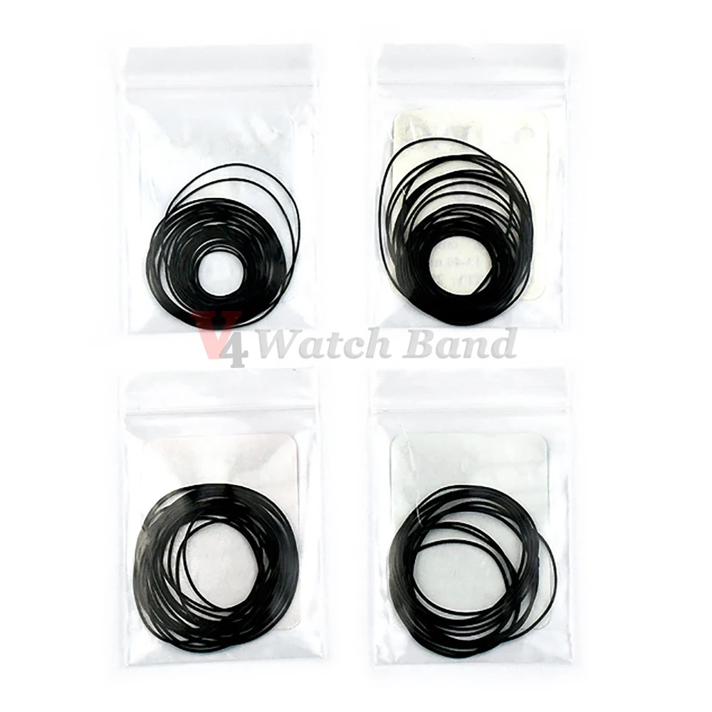 4 Packs Watch Gasket 0.5 0.6 0.7 0.8 O-Ring Waterproof Rubber Gasket for Watch Back Cover Case Watchmaker Repair Tools Accessory image 3