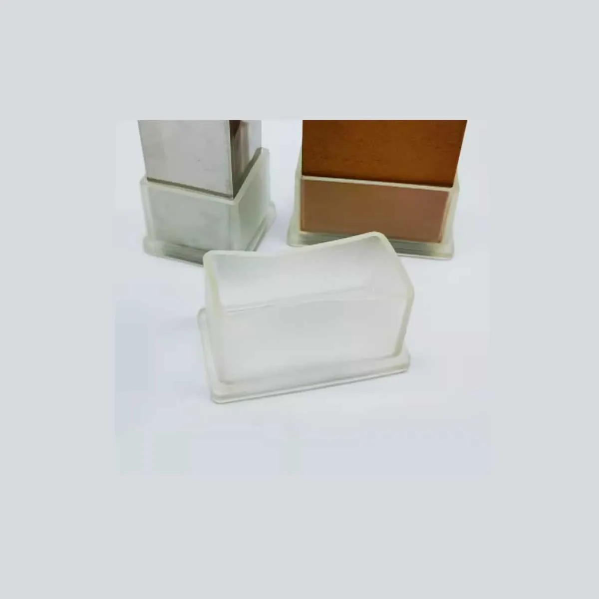 PVC Soft Rubber Tube Sleeve Table and Chair Foot Pad Table and Chair Leg Protection SleeveTransparent Square Tube Sleeve