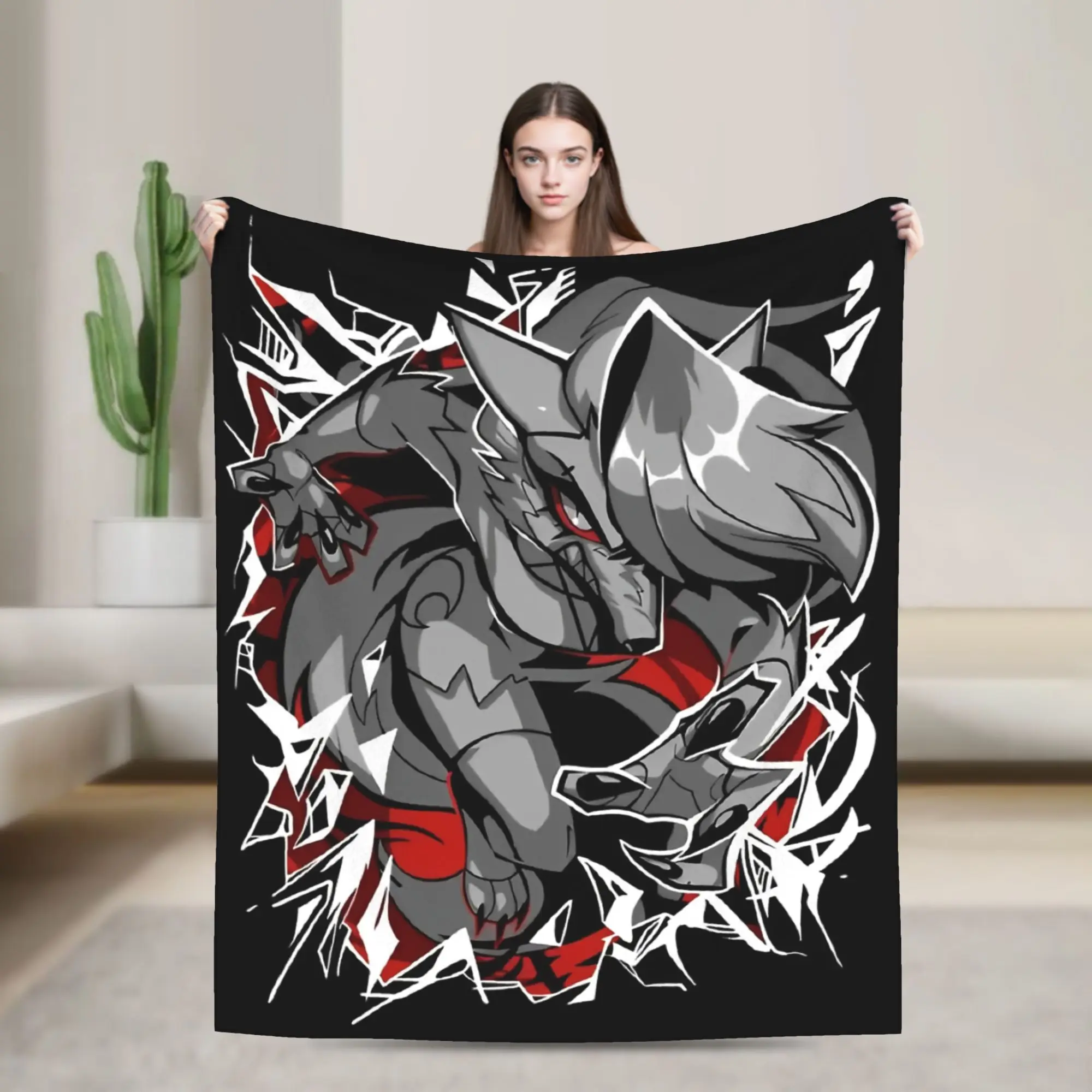 Loona Demon Knitted Blankets  Flannel Throw Blankets Bed Sofa Decoration Soft Warm Bedsprea,