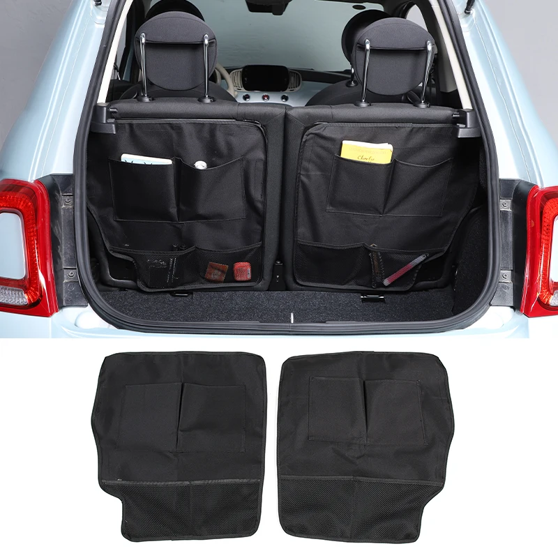 Accessoire Fiat 500 Rangement Pour Coffre Voiture EVIMO - Organisateur Coffre Pour Fiat 500/500L /500X (2011-2021) - Range Tout Pliable Organisateur De Coffre De Voiture Fiat 500x