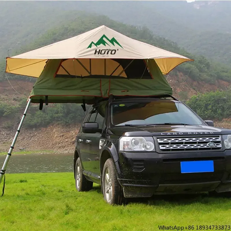 HOTO Easy to Set Up Soft shell Roof Top Tent Waterproof RTT Tent for SUV Truck Car Jeep