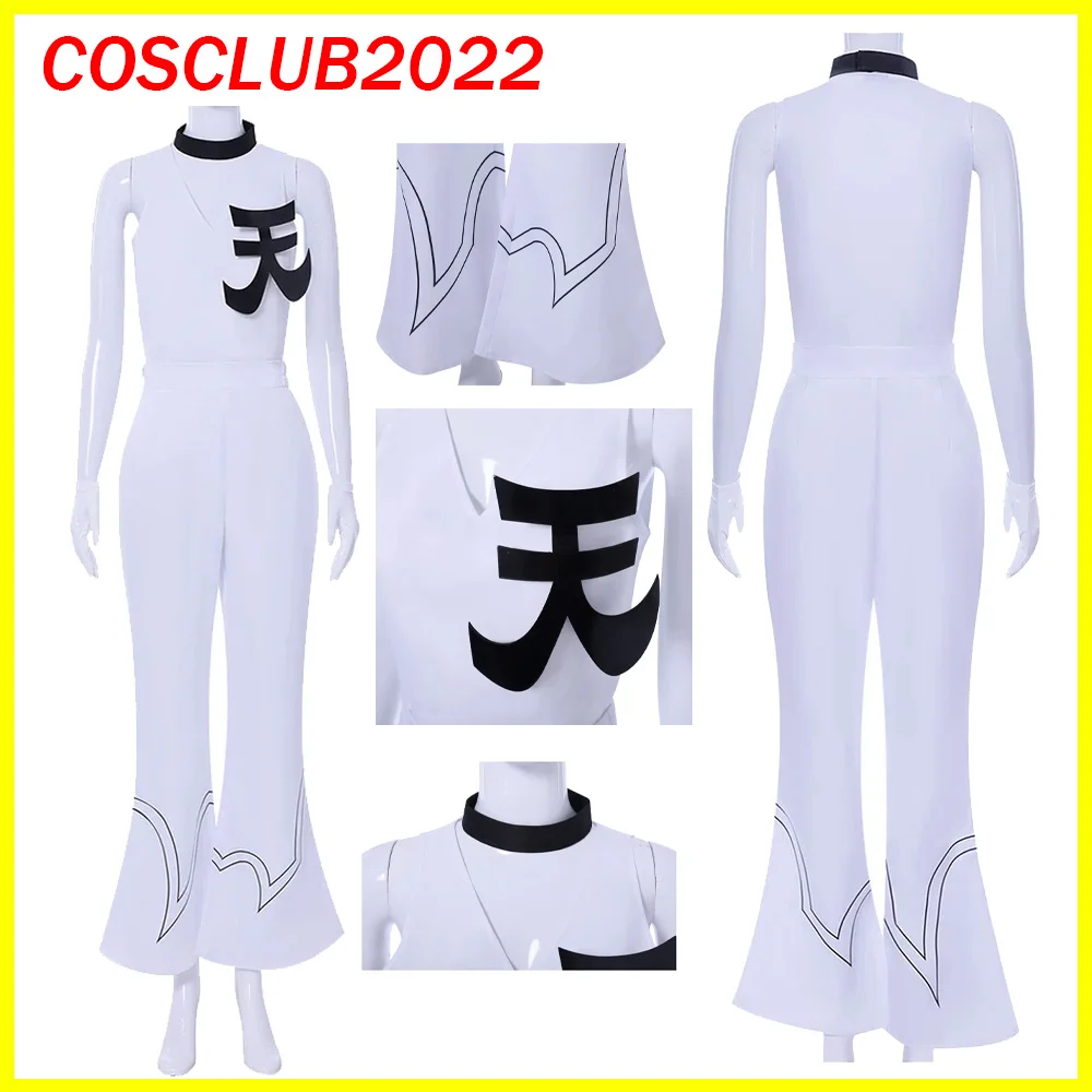 

Esther Cosplay Costume Cartoon Movie Panty Roleplay White Jumpsuit Adult Women Outfits Halloween Carnival Party Disguise Suit