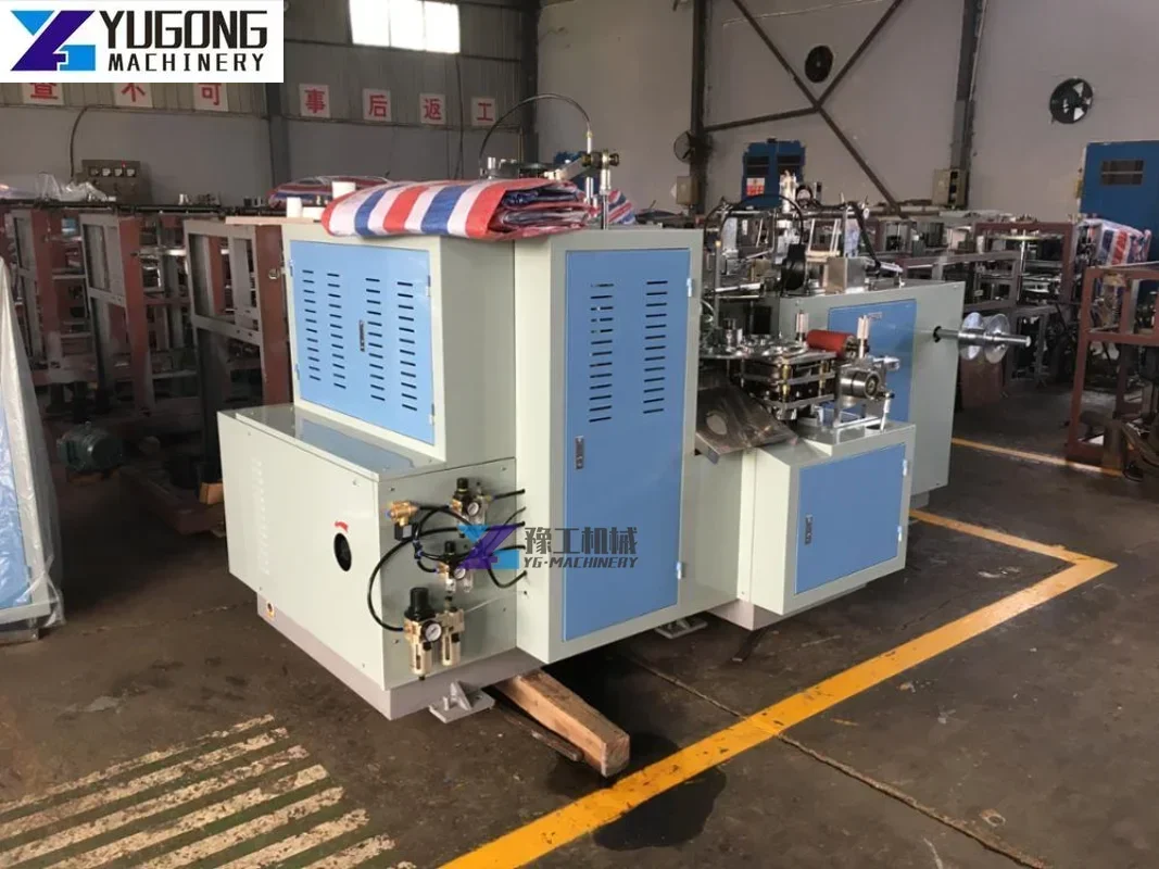 Fully Automatic Paper Cup Plate Making Machine Factory Price Disposable Paper Cup Lid with Handle Paper Cup Production Line