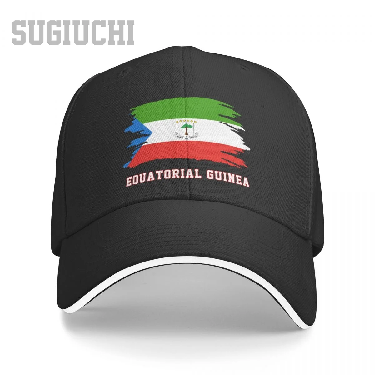 

Unisex Sandwich Equatorial Guinea Flag Baseball Cap Men Women Hip Hop Caps Snapback Golf Hat Fishing