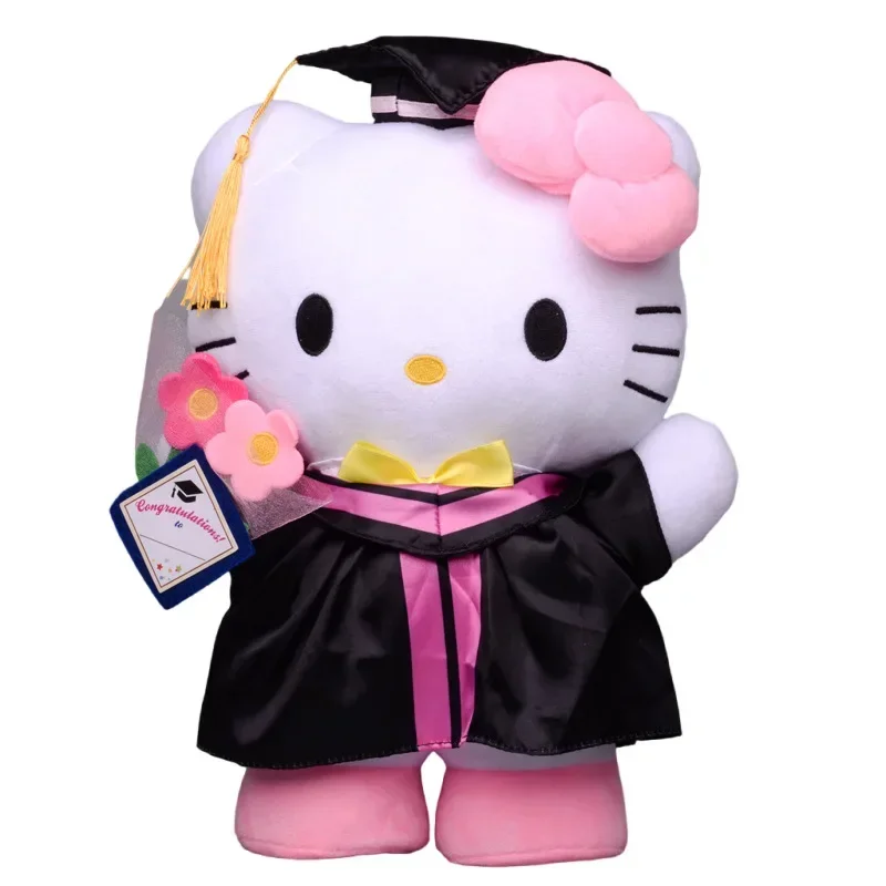 35cm Kawaii Sanrio Hobby My Melody Kuromi Cinnamoroll Hello Kitty Graduation Large Plush Doll Sofa Pillow Kids Xmas Gifts New