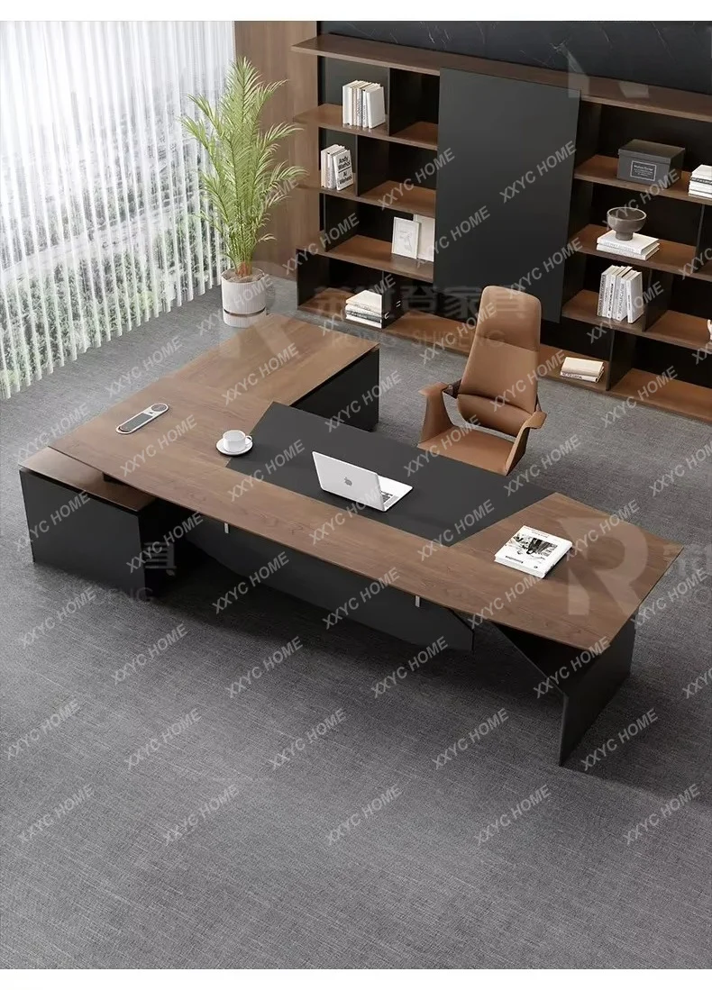 CXDZ  Luxury Modern Executive Desk Set For Office, Simple Boss Desk With High-End Manager Workstation