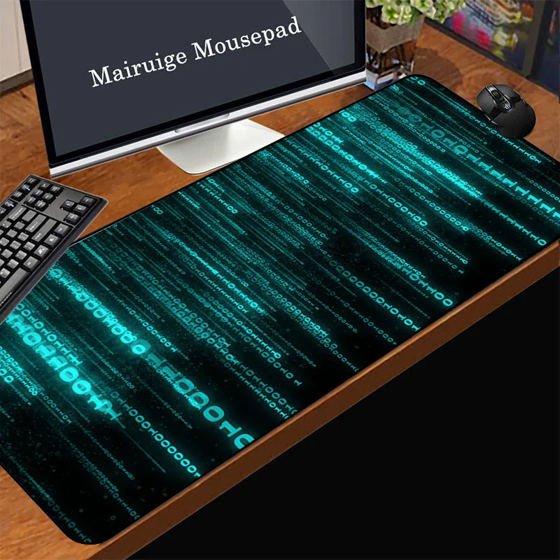 

Mairuige Mousepad Binary Code Pc Mouse Mat Office Carpet Table Desk Protector Mouse Support Laptop Desk Mat Gaming Accessories