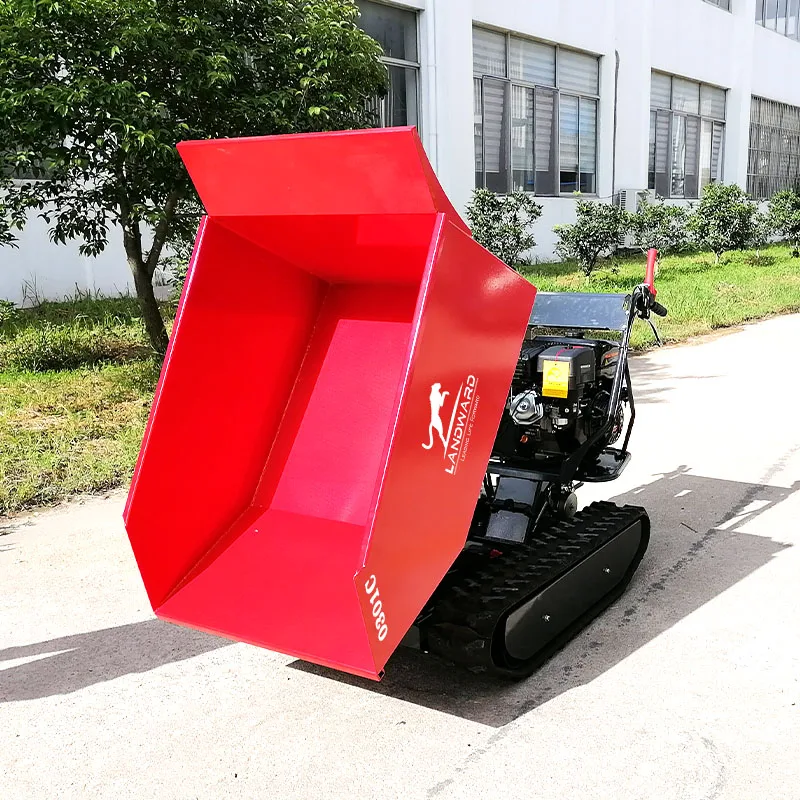 Top Quality Mini Dumper Manufacturer Customized 800 KG Micro Tipper Small Crawler Transporter 500 KG Electric Dumper Truck Sale