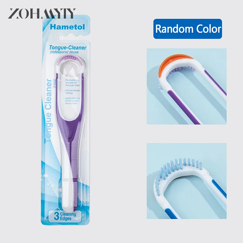 

Double Sided O-shaped Tongue Scrapers Oral Care Hygiene Cleaner Brush Fresh Breath Mouth Cleaning Tool Tongue Brush