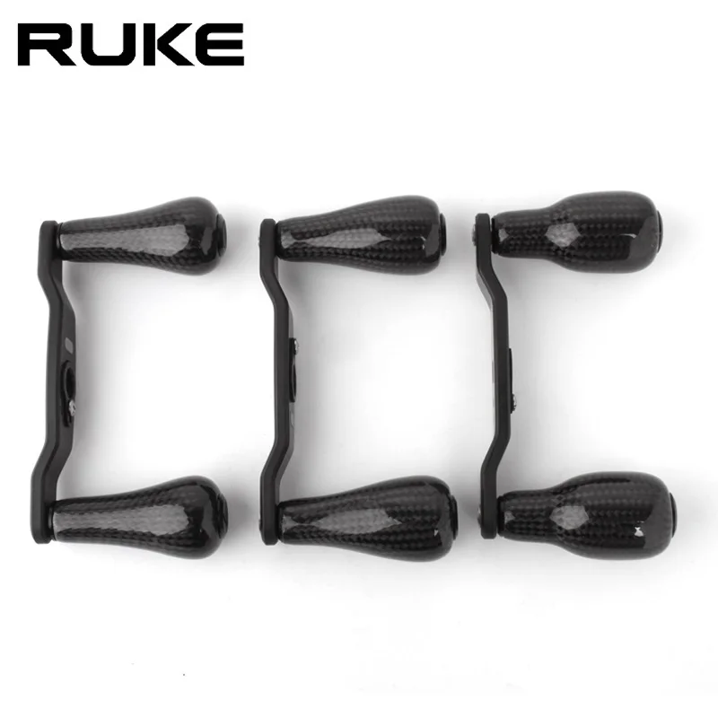Ruke Casting Fishing Reel Handle Carbon Materails Weight 60g Length 115mm Hole Size 8x5/7x4mmReel Accessory For D/A/S Handle DIY