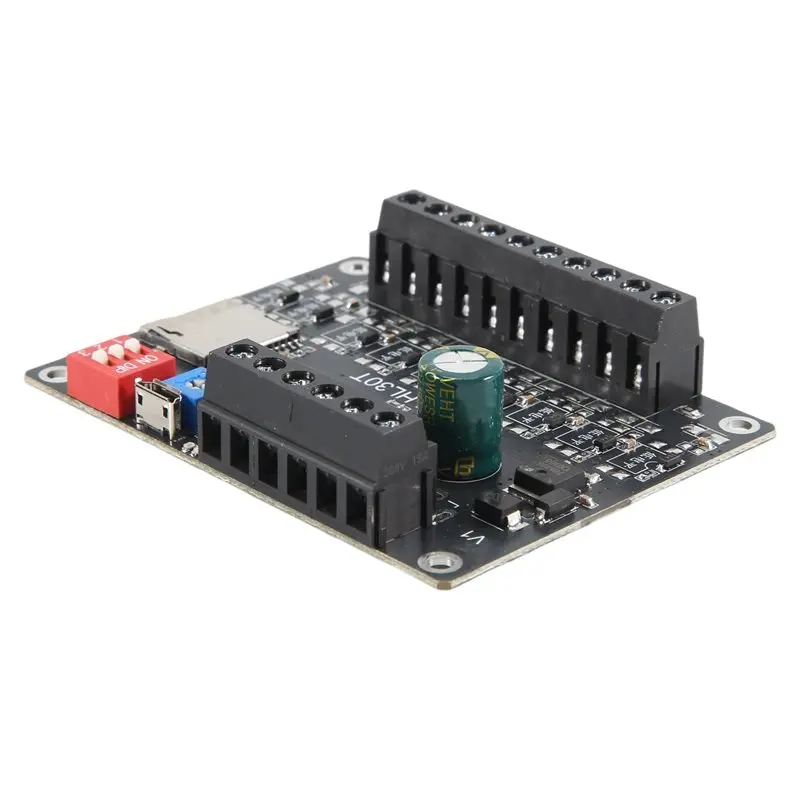 LXYB18B 30W MP3 Voice Playback Module DY-L30T 9 Trigger Music Player Power Amplifier Board TF Card 32G Max WAV DC 12V 24V MP3