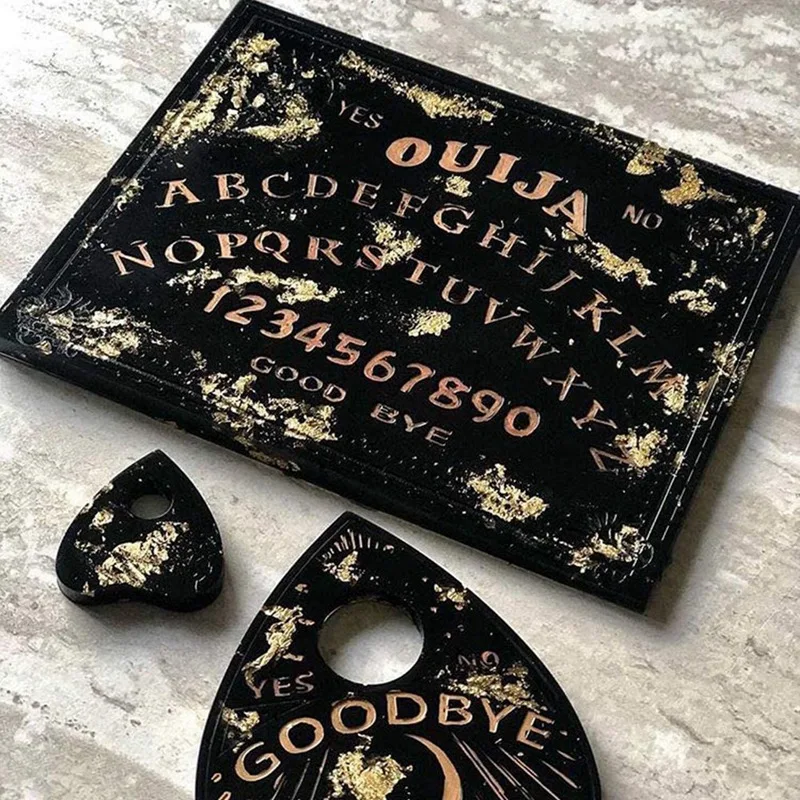 Ouija Board And Resin Molds,2PCS Gothic Epoxy Resin Silicone Molds For Ouija Board Game,Pendant,Resin Crafts