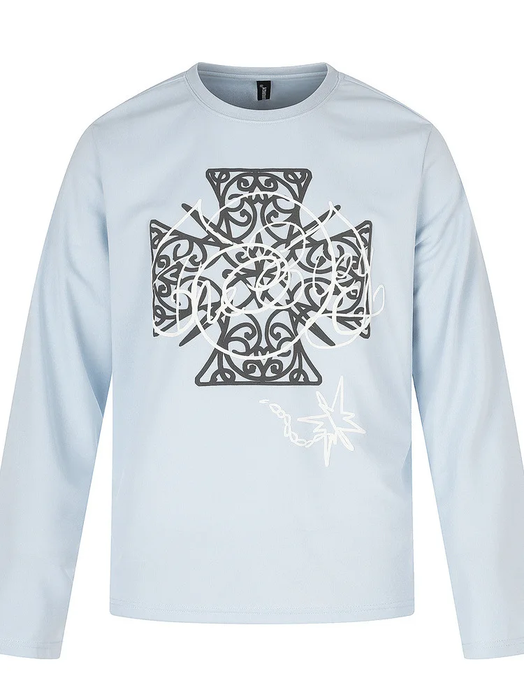 long-sleeve-t-shirt-b72-poker-flower-cross-print-casual-loose-fit-polyester-polyester-fiber-round-neck-vintage-style-for-men