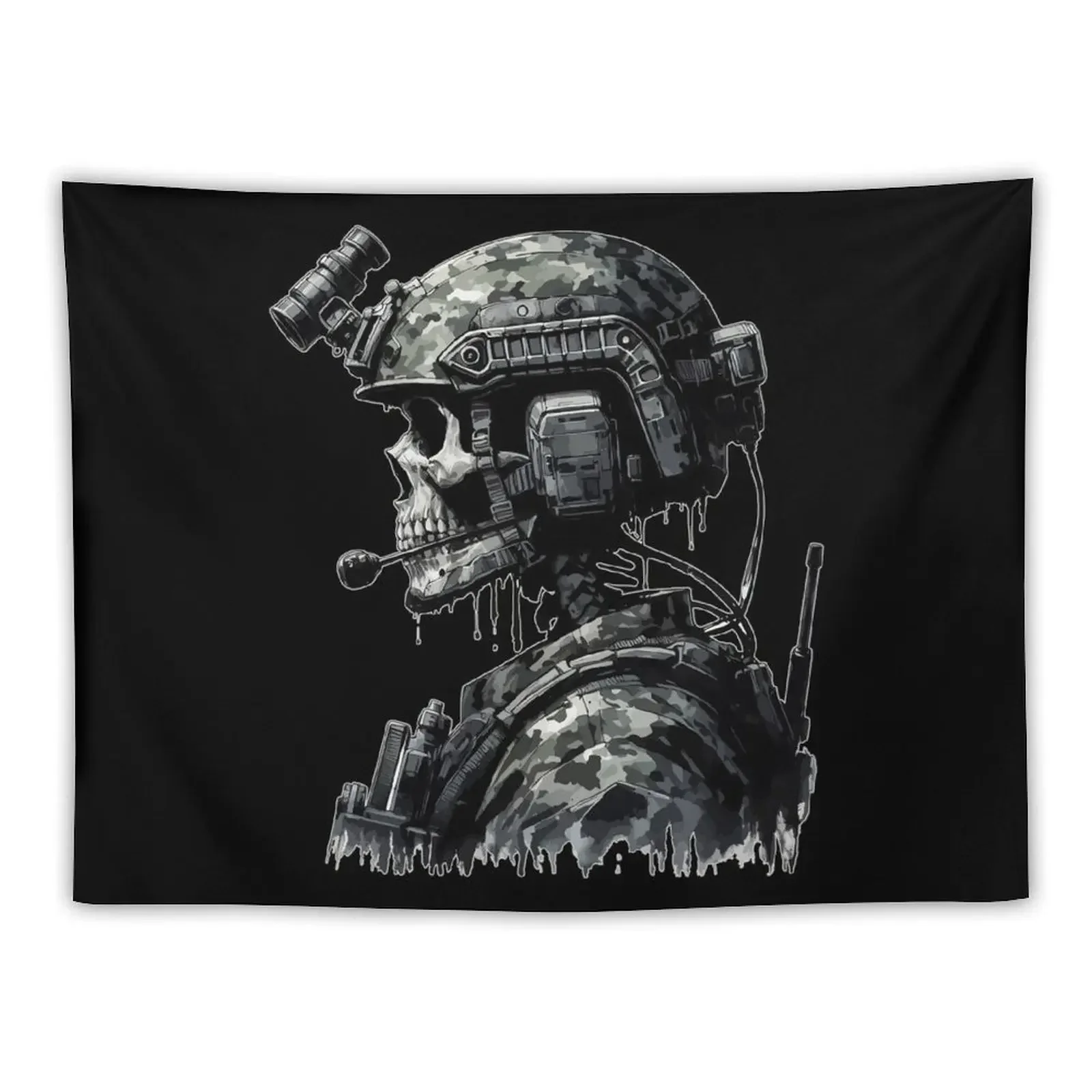 

Skeleton Skull Soldier Tapestry Home Decor Aesthetic Things To The Room Tapete For The Wall Tapestry