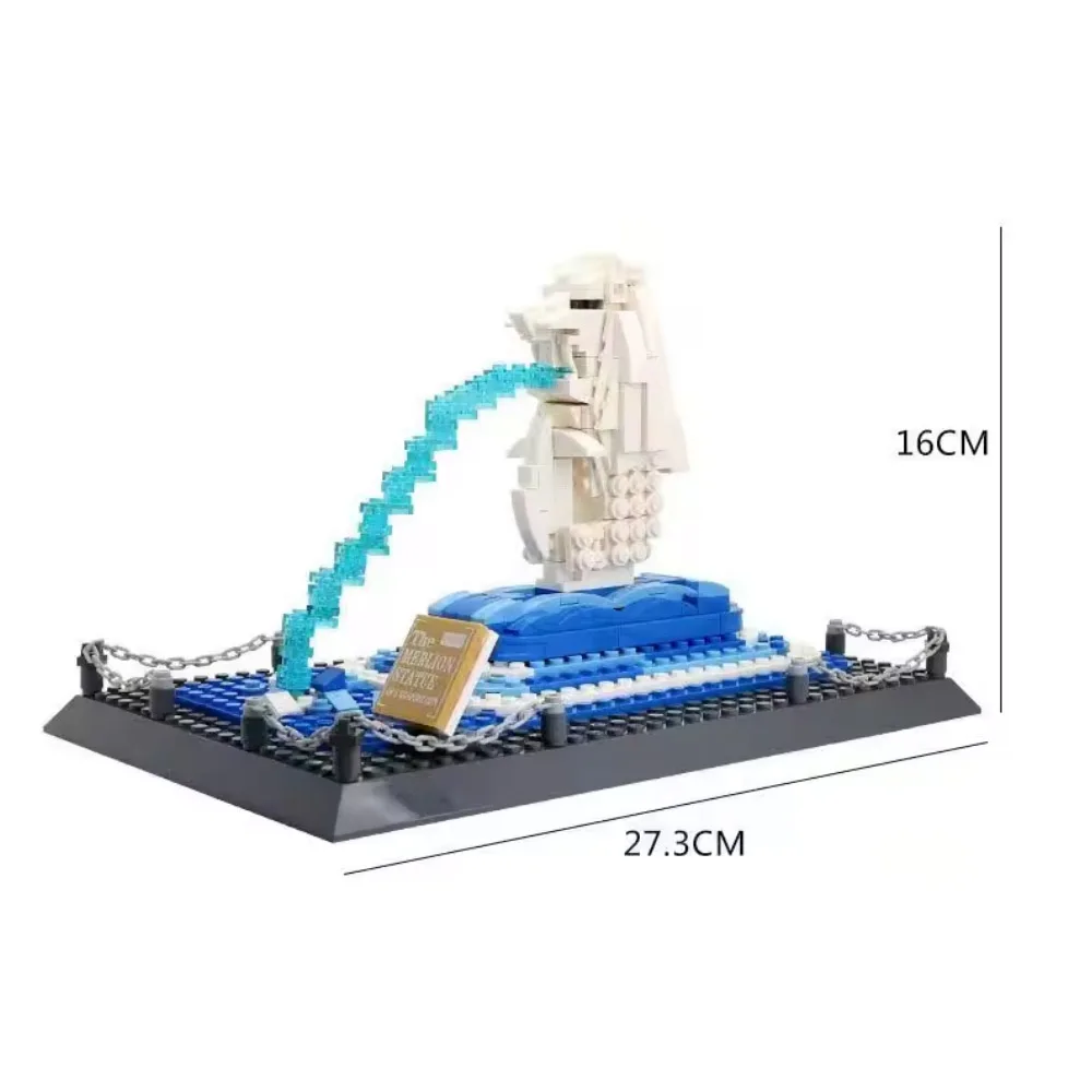503 個 メリオン スタティエ シンガポール モデルビルディングブロック 建築部屋の装飾 完璧なクリスマス誕生日ギフト