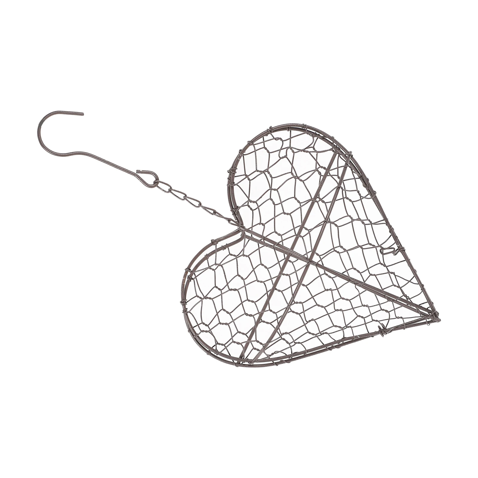 

Heart Shape Iron Hanging Flower Basket Wall Planter Pot Shelf Home Garden Decor Space Saving Hanging Plant Holder