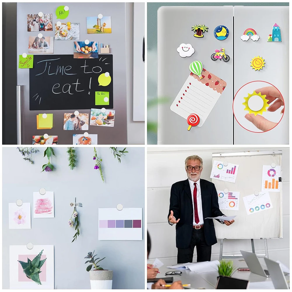 جولة سوبر قوية مغناطيس النيوديميوم مغناطيس قوي N35 الثلاجة المغناطيسية الدائمة ندفيب DIY 2x2/5x2/10x2/15x2/25x2 مللي متر