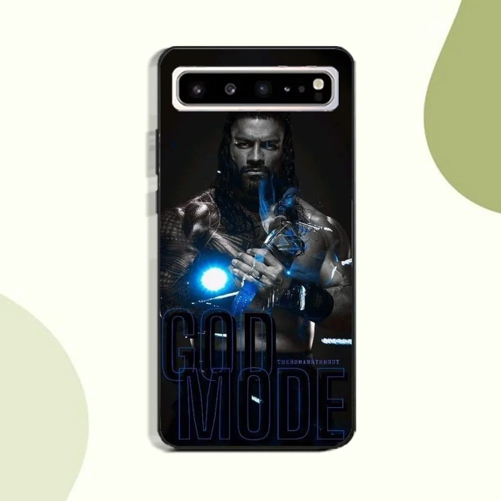 WWE S-Shield Phone Case For Samsung Galaxy A52 A12 A51 S21 Edge S22ULTRA S23 S24 S20LITE Plus Ultra Black Cover