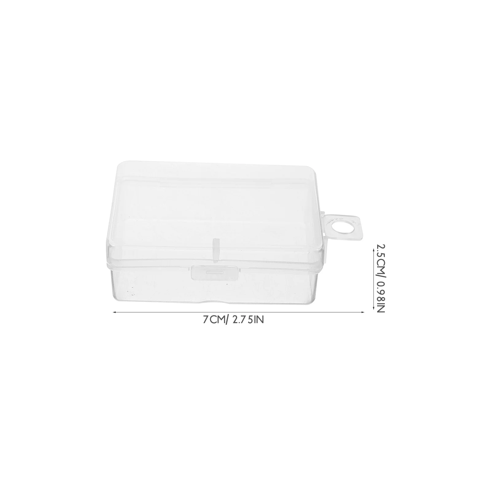 

10pcs Locking Boxes Clear Plastic Containers Small Storage Cases for Accessories Jewelry Earplug Beads Pills Rhinestones ganizer