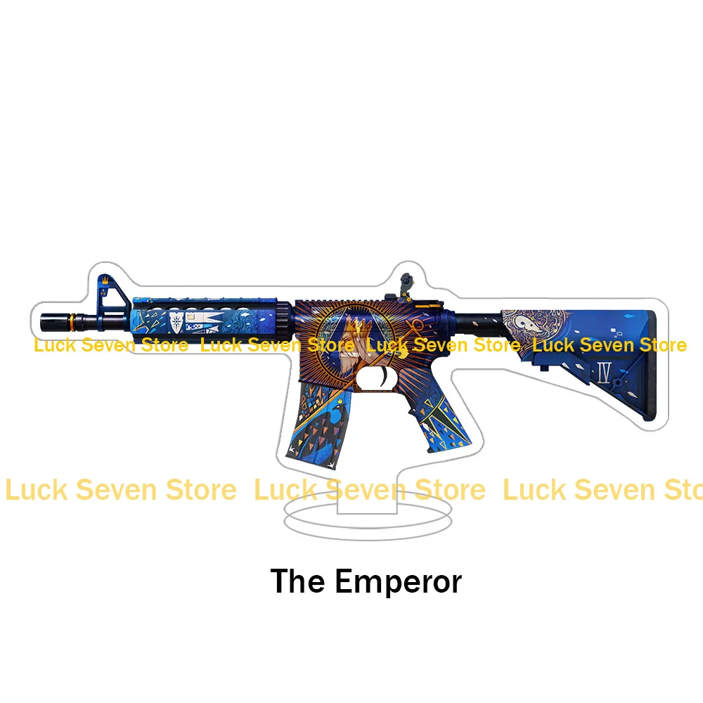 CS2 GO لعبة سلاح M4A4 عواء الإمبراطور تيموكو العنكبوت زنبق عين حورس جلود الاكريليك حامل مكتب زخرفة أنيمي لعبة هدية #6