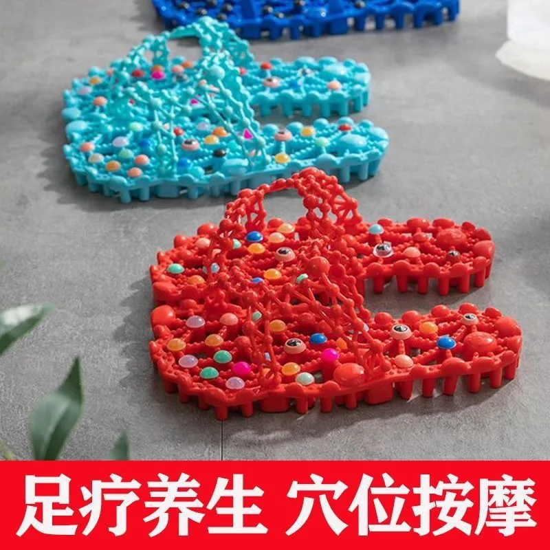 Bathroom summer slippers dormitory home non-slip indoor bath breathable women hollow foot massage leakage quick drying