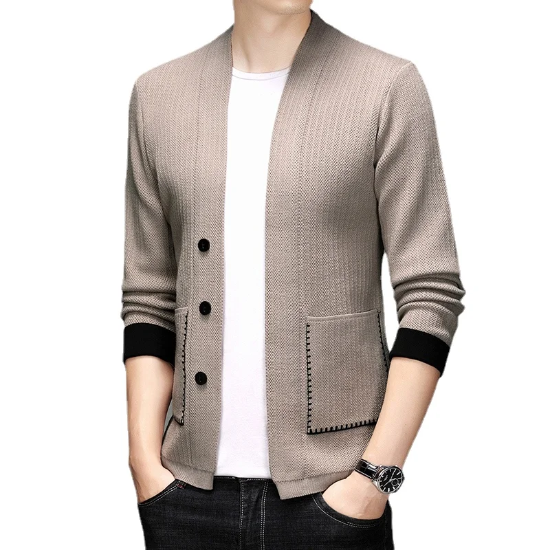 Men's High-quality Knitted Cardigan Jacket Casual Sweaters