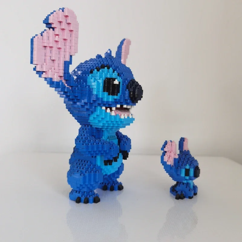 2300Pcs+ Mini Bricks Toys Stitch Diamond Building Block Micro Stitch Disney Cute 3D Model Lilo & Stitch for Children Nano Block