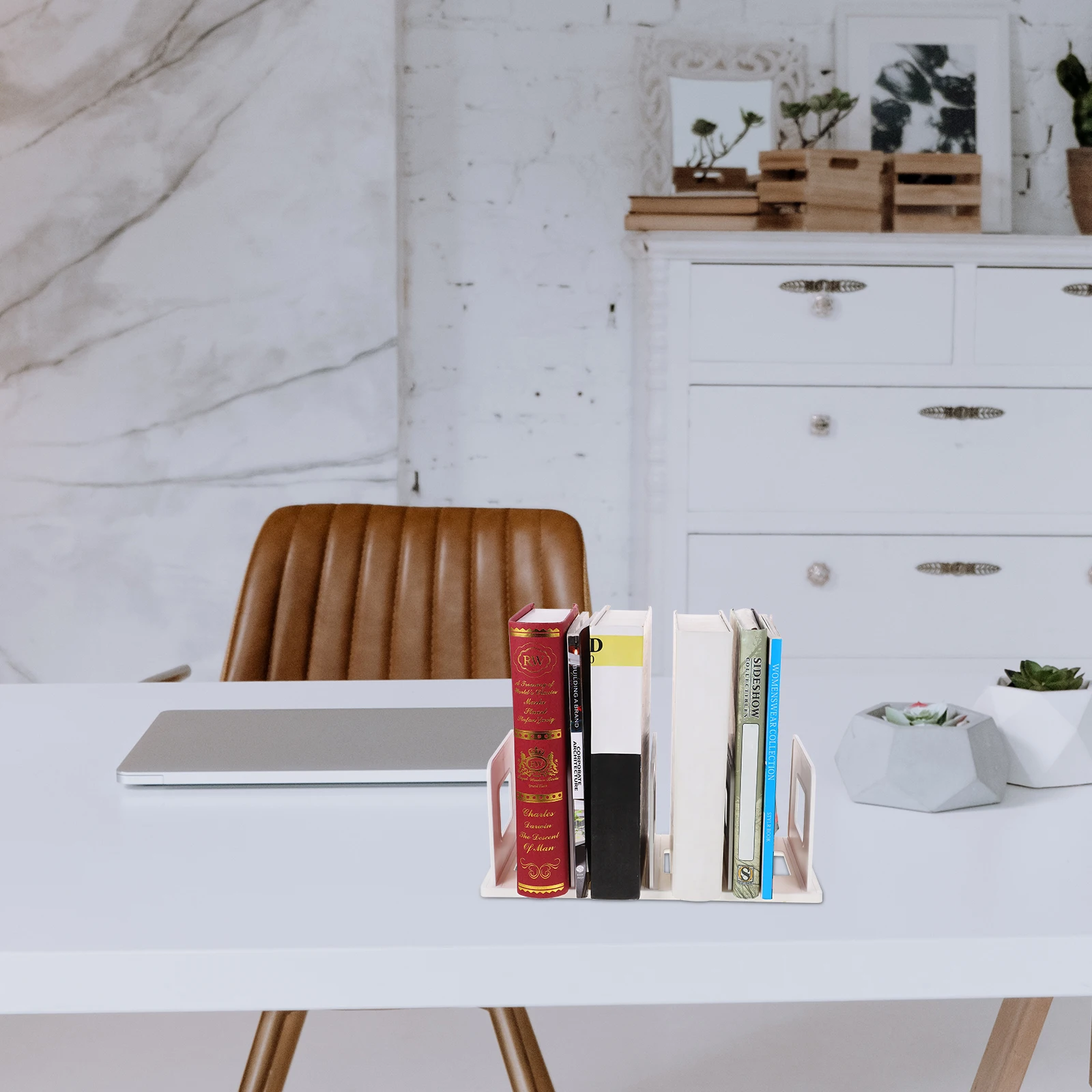 

Desktop Bookends ganizer Plastic Storage for Books Documents Magazines Records Study Room Office Supplies Student Tools