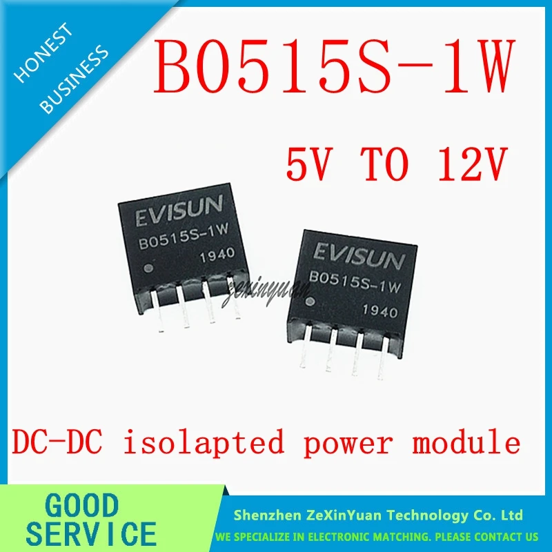 5PCS/10PCS/20PCS B0515S-1WR3 B0515S-1WR2 B0515S-1W B0515S SIP-4 NEW 5V TO 15V 1W DC-DC isolapted power module