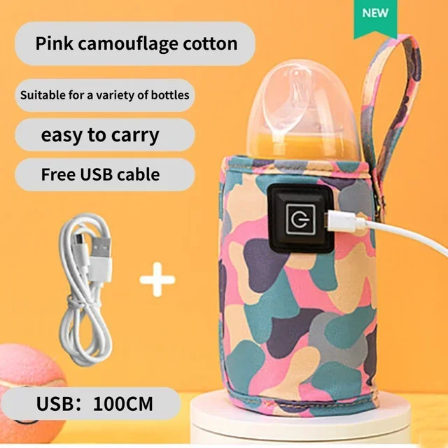 

3-speed Adjustment Baby Bottle Cup Warmer Car Portable Usb Bottle Warmer Baby And Children Outdoor Travel