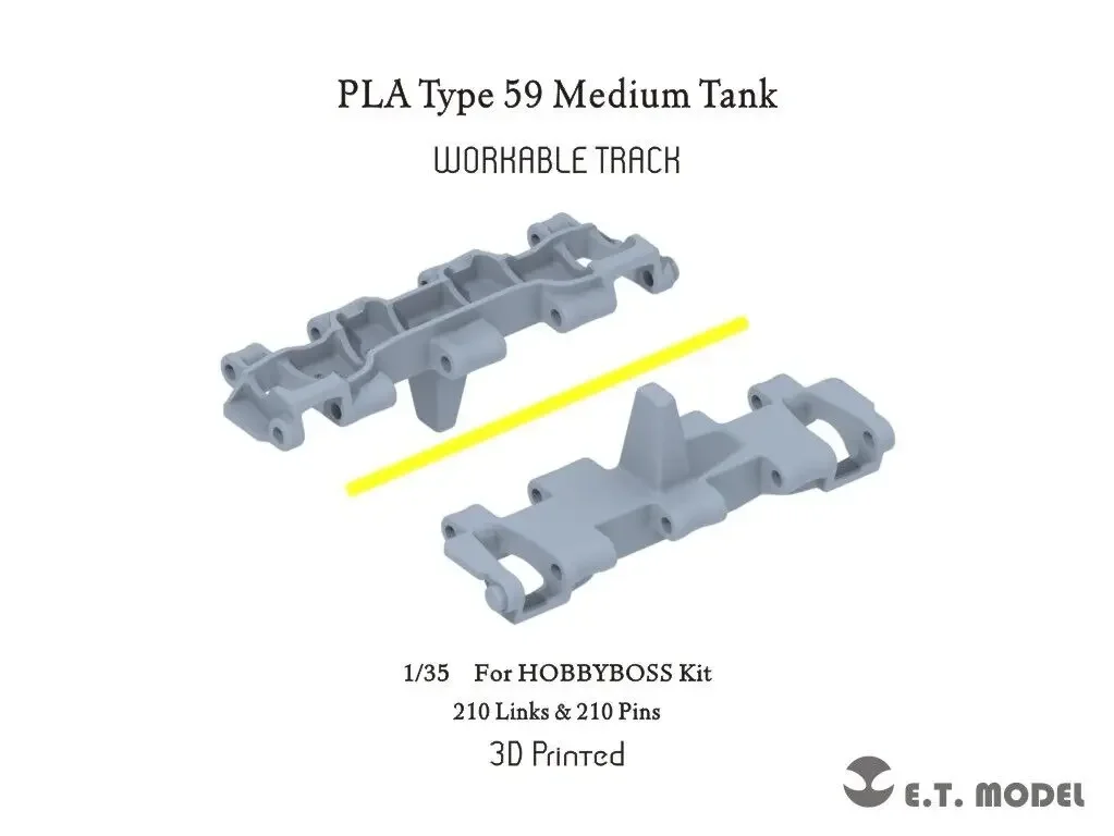 

ET МОДЕЛЬ P35-064 1/35 PLA Тип 59 Рабочая гусеница среднего танка (3D-печать)