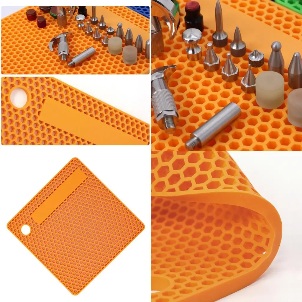 

652F Silicone Tool Organizers Rack Dents Repair Silicone Organizers Panel for Automotive Dents Removal Chuck Replacement System