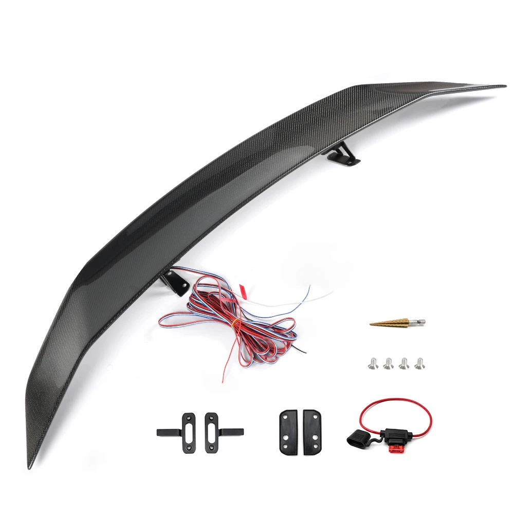 

High Quality Automatic Electric Hydraulic Lift up Down Ducktail Carbon Fiber Car Rear Trunk Spoiler Wing for Model 3/Y