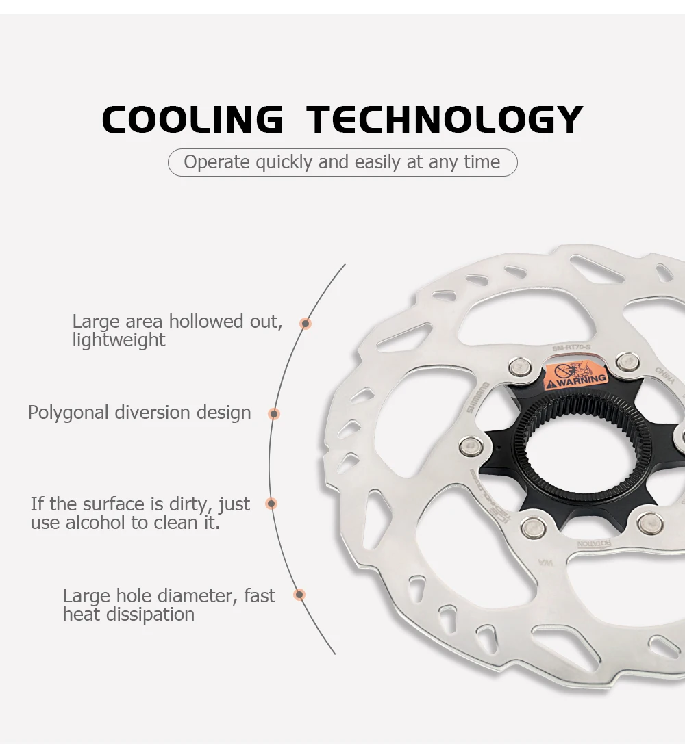 Shimano SM RT70 160mm Center Lock Rotor Ice Technologies MTB Record Mountainbike Discs RT70-S Fahrrad Disk Radfahren Teil – Detail 3