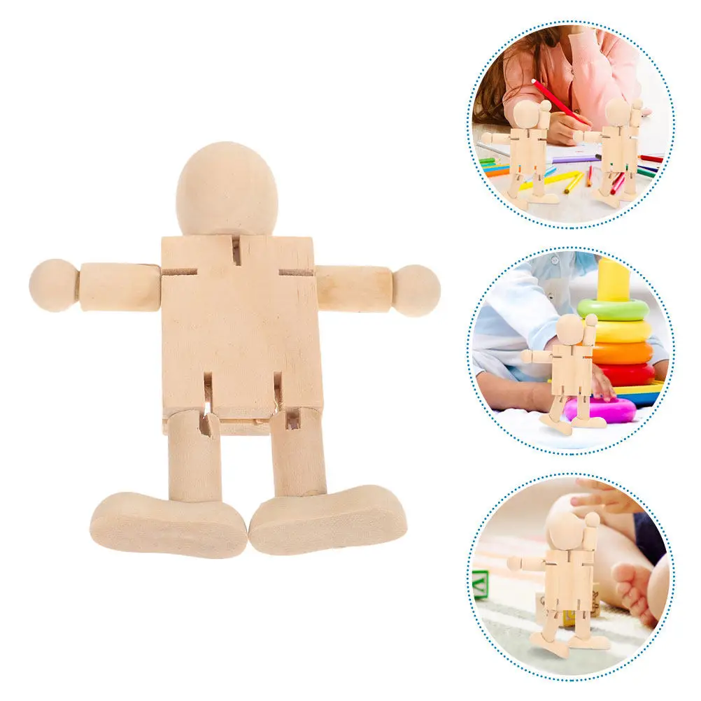 6pcs-wooden-robot-unfinished-jointed-figures-for-diy-painting-decoration-craft-kits-kids-creativity-development