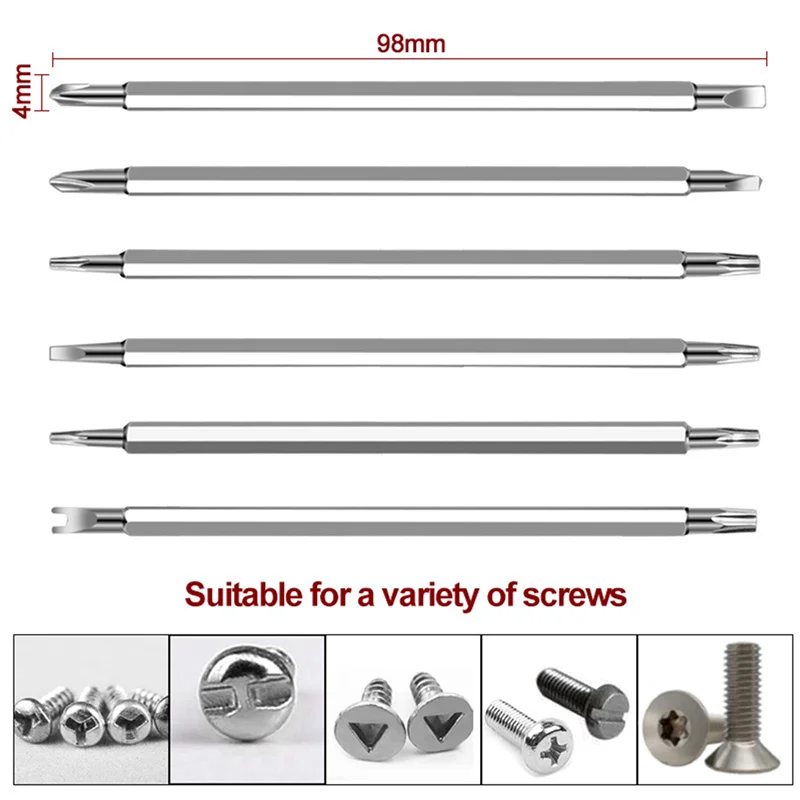 AC88-6X 12 In 1 Multi-Function Household Screwdriver Set Screwdriver Special-Shaped Phillips Double Head Torx Screwdriver