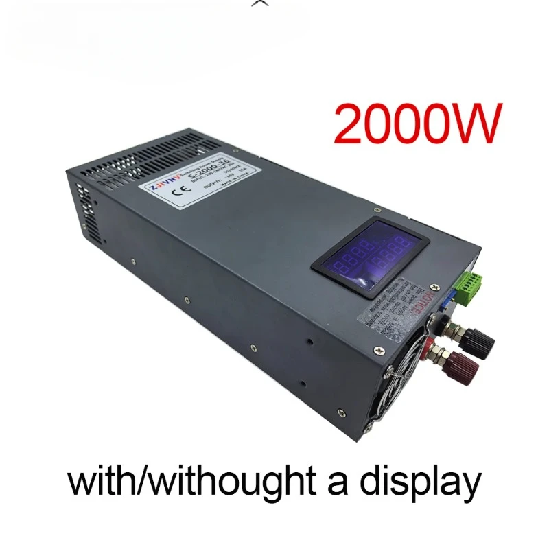 2000w Switching Power Supply With Or Withought Display SMPS AC-DC 0-12V 13.8V 24V 36V 48V 60V 72V 80V 100V 150V