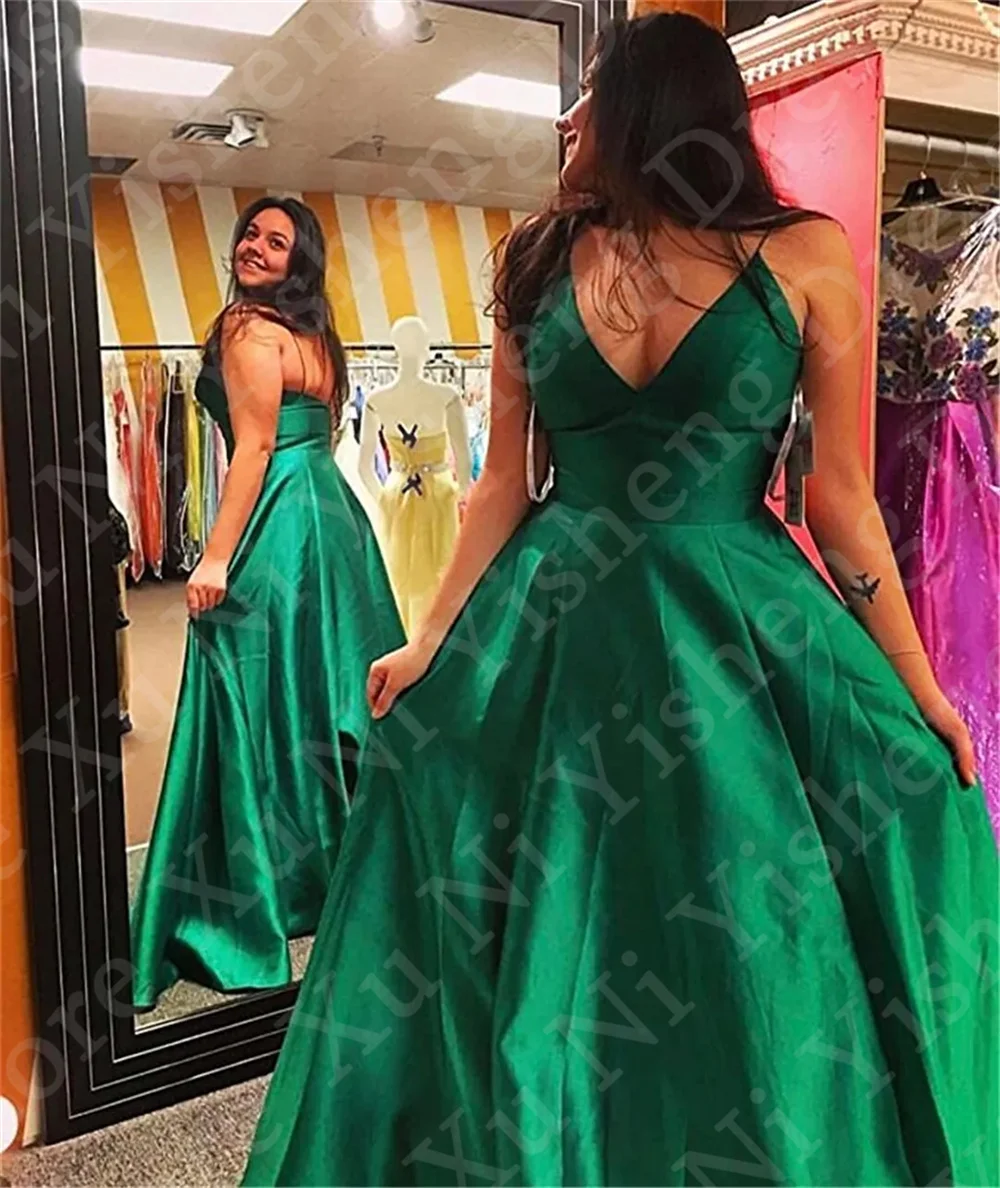 Vestidos de baile formais com decote em v sexy para mulheres, vestido de noiva, plus size, 2024