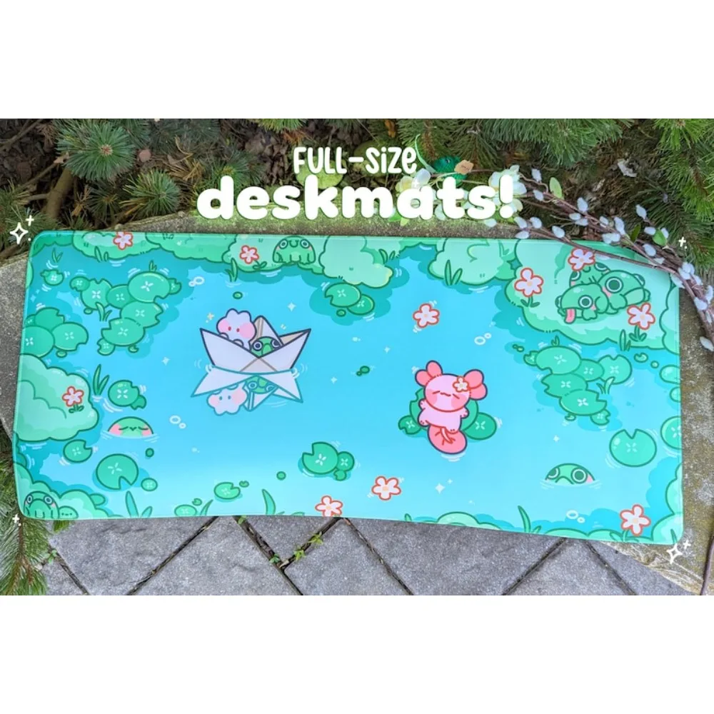 Froggy Pond Mousepad desk accessories desk organizers and trays tapis de souris alfombrillas gaming alfombrilla ratón