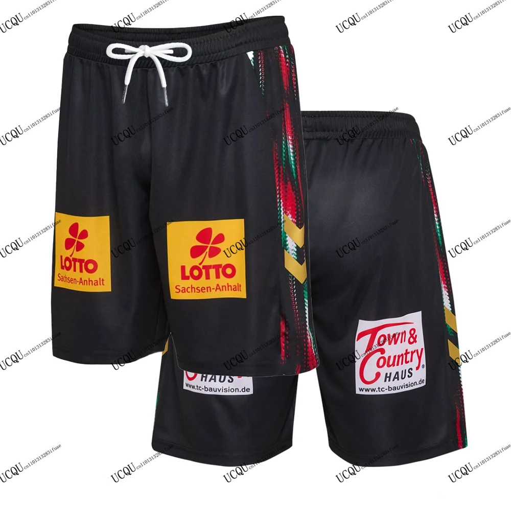 SC MAGDEBURG Handball 2025-26 Recién llegado Pantalones cortos de campeones EHF Impresión 3D Ropa deportiva de Alemania Estilo Jersey Adulto Unisex Cordón