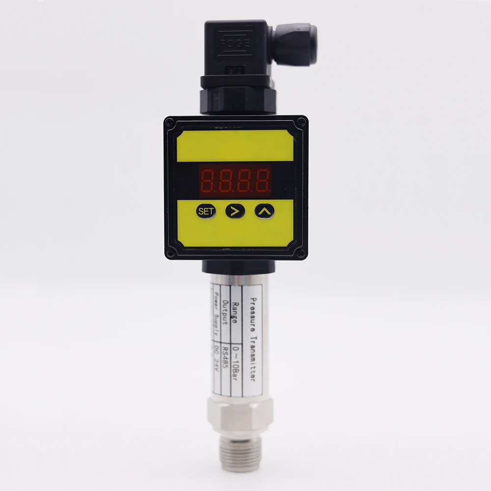 0-10kpa 20kpa 30kpa 40kpa 60kpa 100kpa Pressure transmitter with display indicator meter pressure sensor with RS485