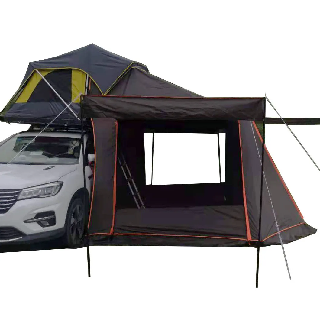 

Outdoor Car Rooftop Tent Foldable Connectable Canopy Car Size Tent Camping Roof Top Suv Van Awning Tent