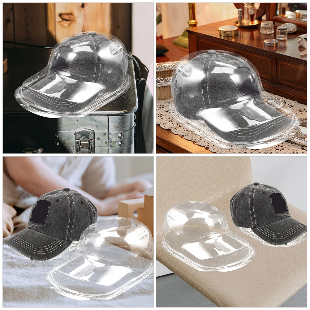 Présentoir de casquette de Baseball, 2 pièces, supports de moniteur, outil de chapeau, boîte de protection façonnant