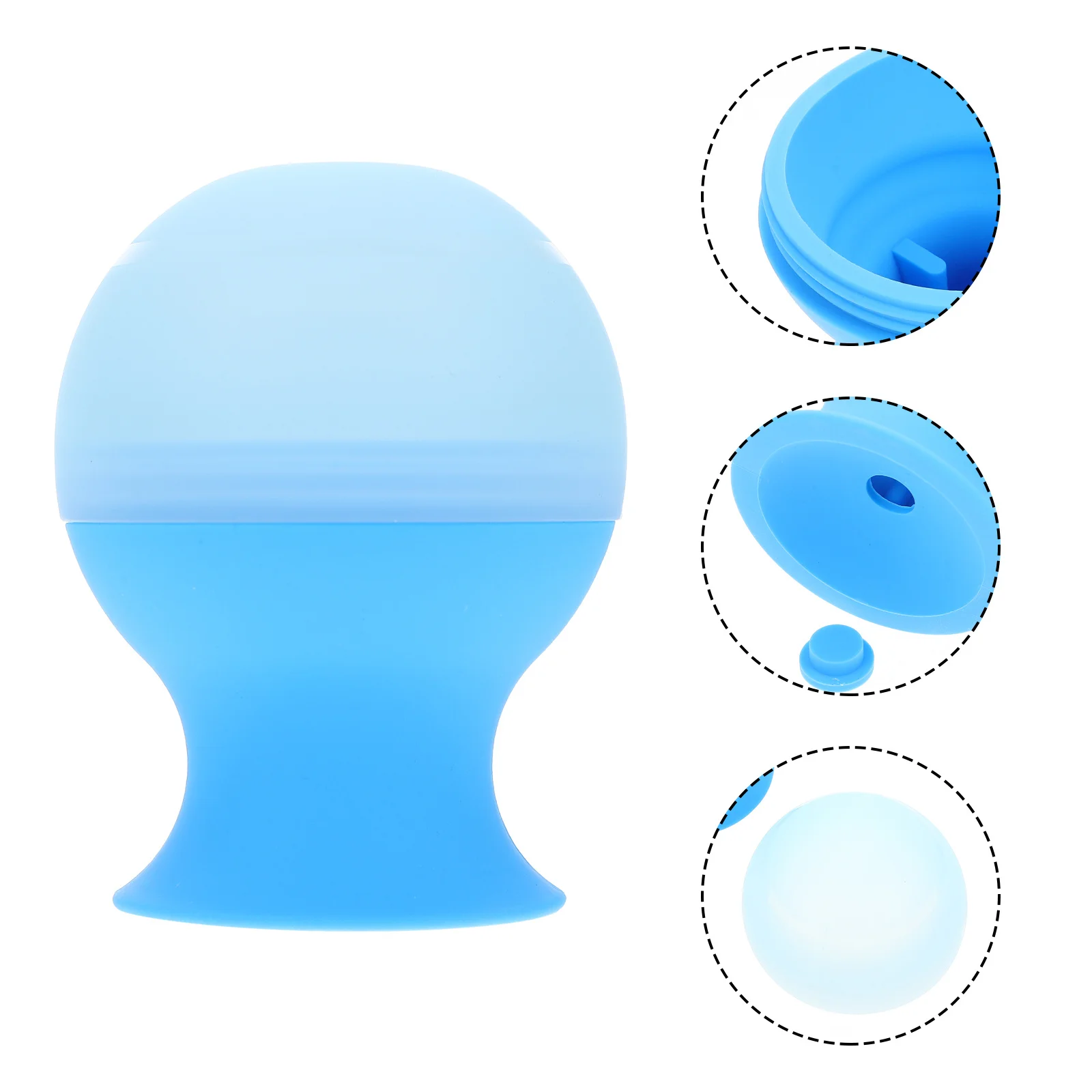 Siliconen gezicht voor gezichtsoog, gezichtsmassagehulpmiddel om wallen, roodheid te verminderen, huidverzorgingsapparaat Verkoelende schoonheid