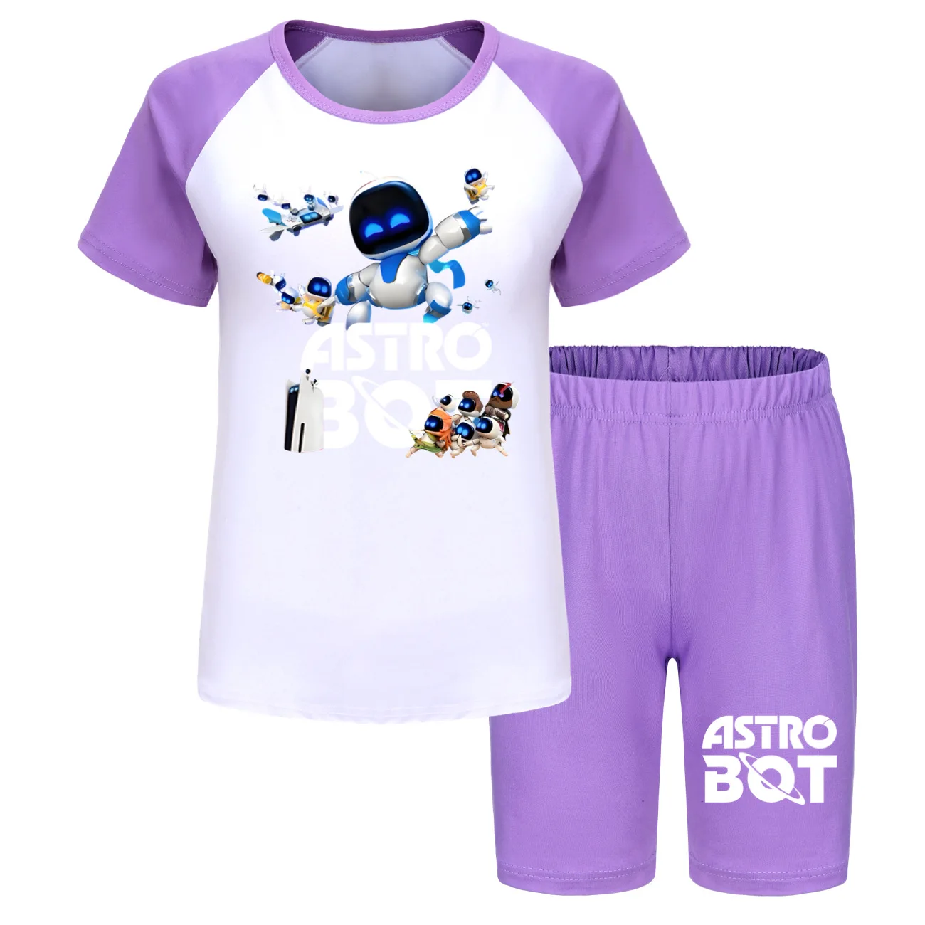 Game Astro Bot Clothes Kids Summer ASTROBOT Pajamas Set Toddler Boys Sleepwear Baby Girls Short Sleeve T Shirt+Shorts 2pcs Sets