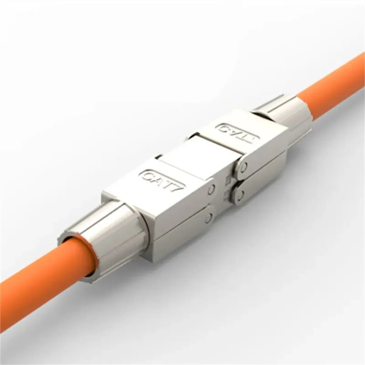 

Digital Essentials Tool-Free Cat7 RJ45 Connector Toolless Shielded Reusable Termination Plugs Shielded Ethernet for Ethernet Cab