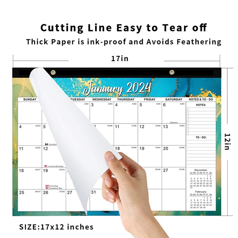تقويم حائط بفتحة ، تقويم شهري للجدار ، 3 قطعة ، من 2024 إلى 2025 ، 15.7 × 12 بوصة ، 18